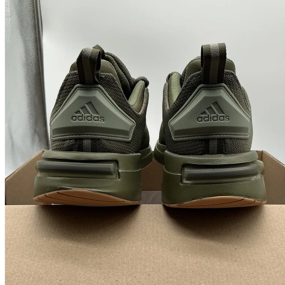 Adidas Racer‎ TR23 Mens Sneakers Olive Green Gum Sole Cloudfoam IH2530 Size 10.5